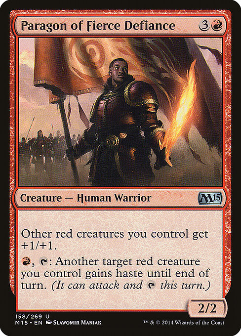 Paragon of Fierce Defiance [Magic 2015], MTG Single - Gamers Grove