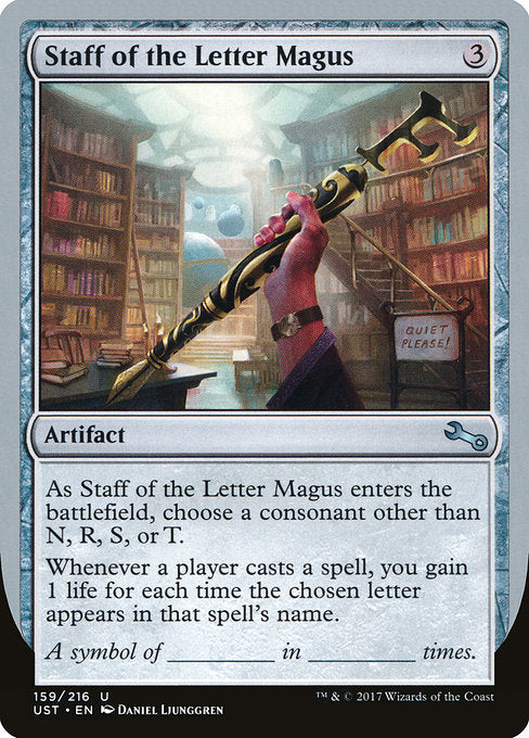 Staff of the Letter Magus [Unstable], MTG Single - Gamers Grove