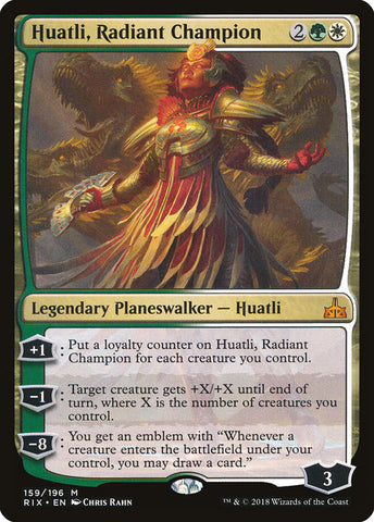 Huatli, Radiant Champion [Rivals of Ixalan], MTG Single - Gamers Grove