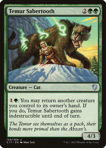 Temur Sabertooth [Commander 2017], MTG Single - Gamers Grove