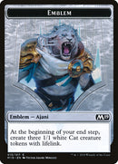Ajani, Adversary of Tyrants Emblem [Core Set 2019 Tokens], MTG Single - Gamers Grove