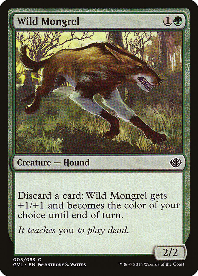 Wild Mongrel (Garruk vs. Liliana) [Duel Decks Anthology], MTG Single - Gamers Grove