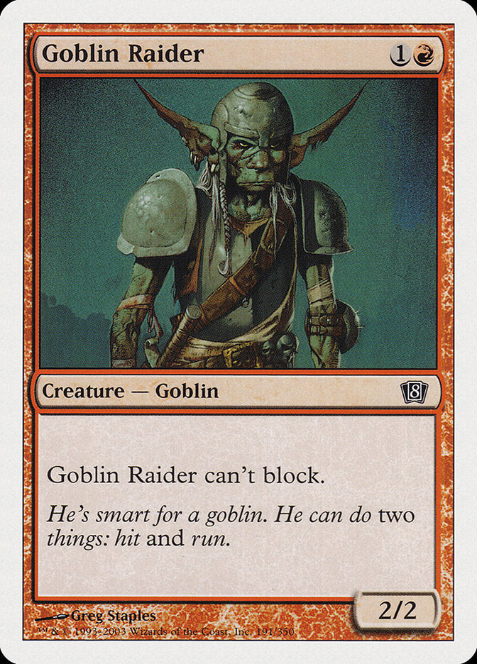 Goblin Raider [Eighth Edition], MTG Single - Gamers Grove