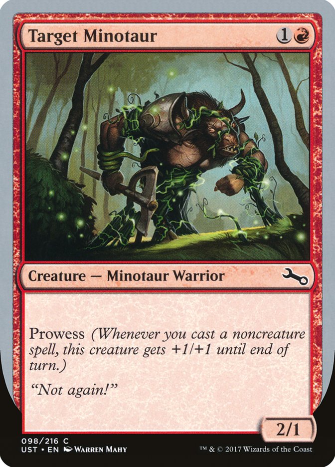 Target Minotaur (Vine Art) [Unstable], MTG Single - Gamers Grove