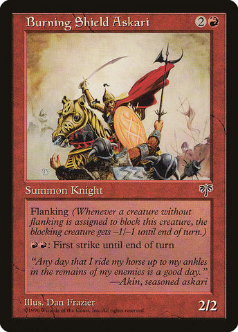 Burning Shield Askari [Mirage], MTG Single - Gamers Grove