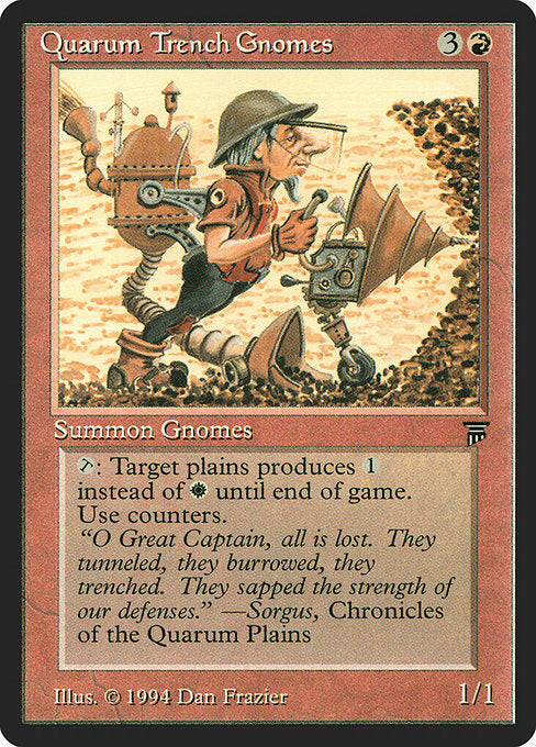 Quarum Trench Gnomes [Legends], MTG Single - Gamers Grove