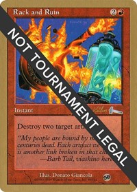 Rack and Ruin - 2000 Janosch Kuhn (ULG) (SB) [World Championship Decks 2000]