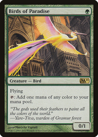 Birds of Paradise [Magic 2011], MTG Single - Gamers Grove
