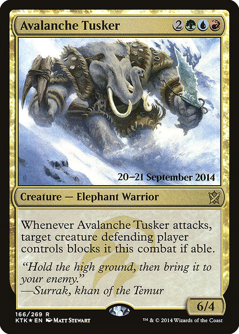 Avalanche Tusker [Khans of Tarkir Promos], MTG Single - Gamers Grove
