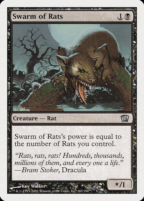 Swarm of Rats [Eighth Edition], MTG Single - Gamers Grove