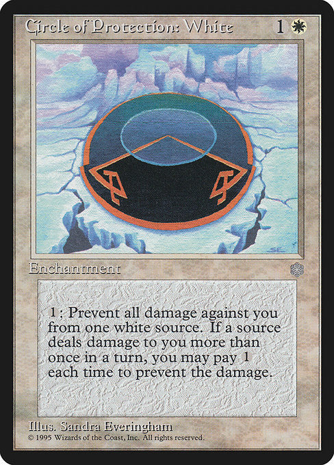 Circle of Protection: White [Ice Age], MTG Single - Gamers Grove