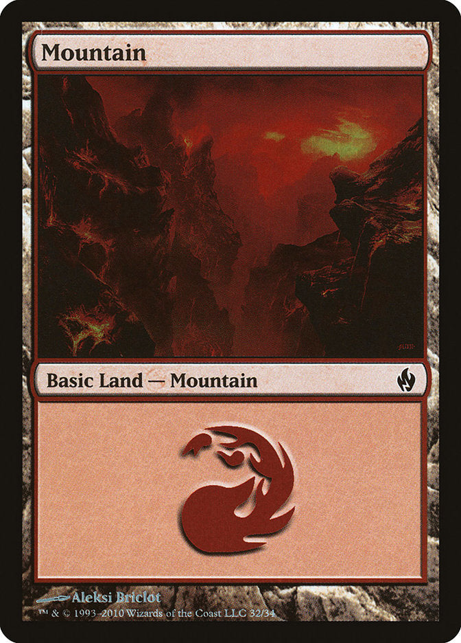 Mountain (32) [Premium Deck Series: Fire and Lightning], MTG Single - Gamers Grove