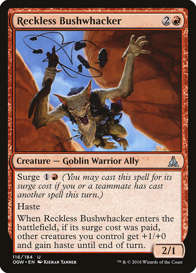 Reckless Bushwhacker [Oath of the Gatewatch], MTG Single - Gamers Grove