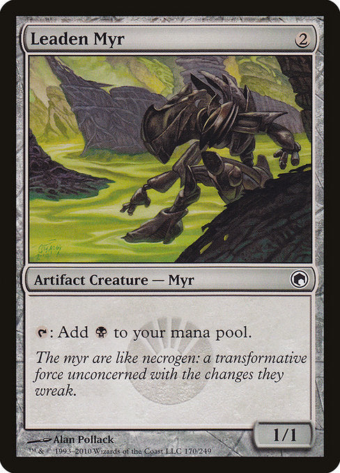 Leaden Myr [Scars of Mirrodin], MTG Single - Gamers Grove