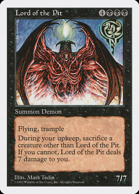 Lord of the Pit [Fifth Edition], MTG Single - Gamers Grove