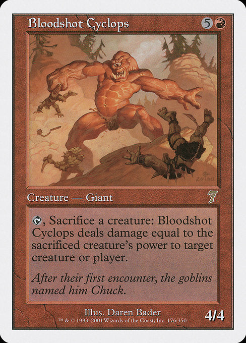 Bloodshot Cyclops [Seventh Edition], MTG Single - Gamers Grove