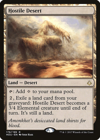 Hostile Desert [Hour of Devastation], MTG Single - Gamers Grove