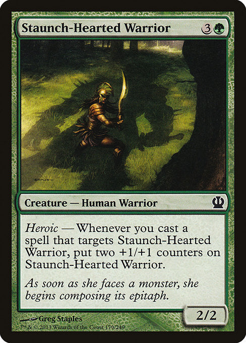 Staunch-Hearted Warrior [Theros], MTG Single - Gamers Grove