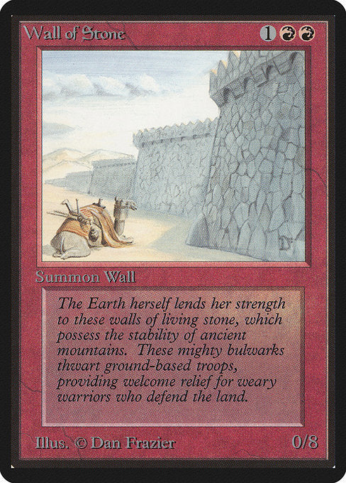Wall of Stone [Limited Edition Beta], MTG Single - Gamers Grove