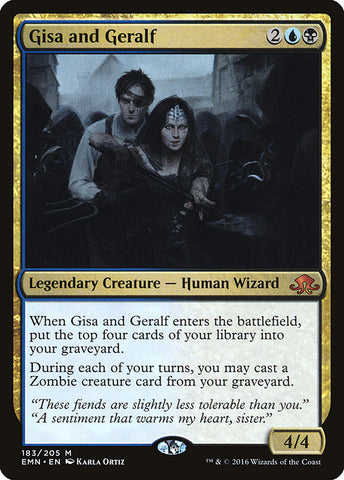 Gisa and Geralf [Eldritch Moon], MTG Single - Gamers Grove