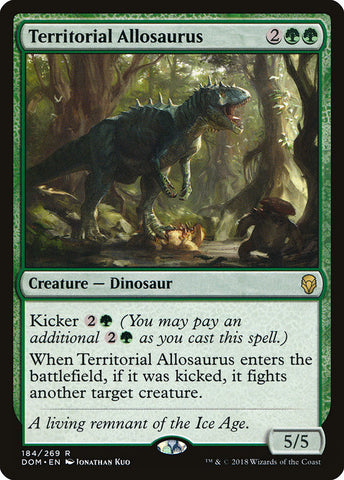 Territorial Allosaurus [Dominaria], MTG Single - Gamers Grove