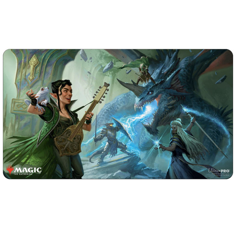 Adventures in the Forgotten Realms Playmat - The Party Fighting Blue Dragon