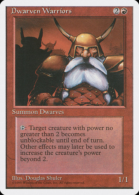 Dwarven Warriors [Fourth Edition], MTG Single - Gamers Grove