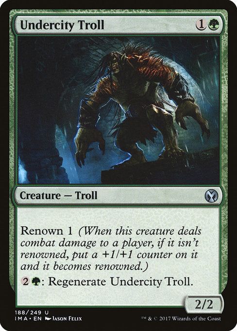 Undercity Troll [Iconic Masters], MTG Single - Gamers Grove