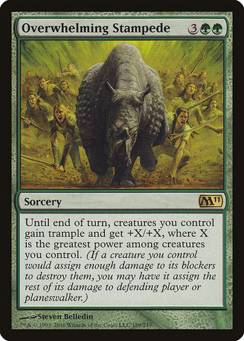 Overwhelming Stampede [Magic 2011], MTG Single - Gamers Grove
