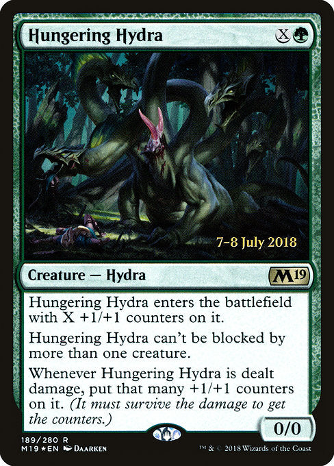 Hungering Hydra [Core Set 2019 Promos], MTG Single - Gamers Grove