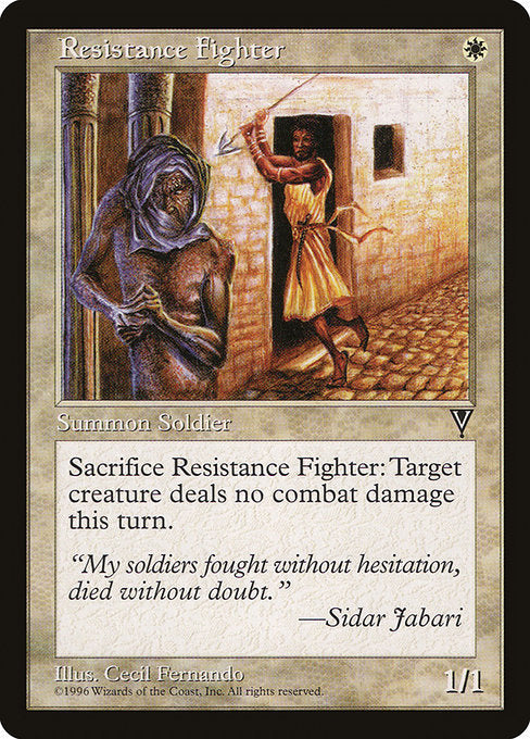 Resistance Fighter [Visions], MTG Single - Gamers Grove
