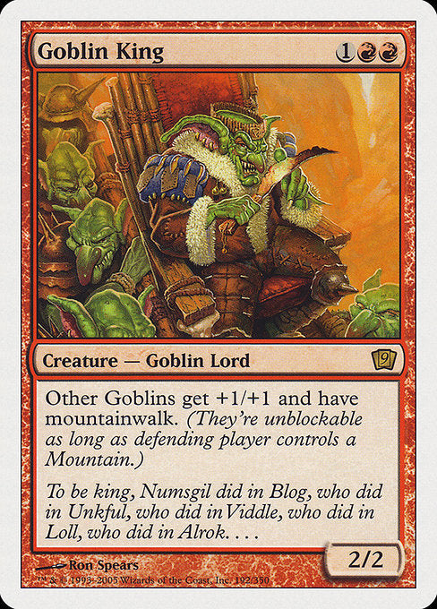 Goblin King [Ninth Edition], MTG Single - Gamers Grove