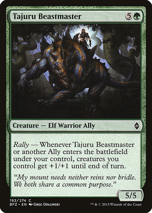 Tajuru Beastmaster [Battle for Zendikar], MTG Single - Gamers Grove