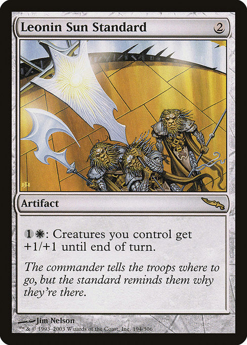 Leonin Sun Standard [Mirrodin], MTG Single - Gamers Grove