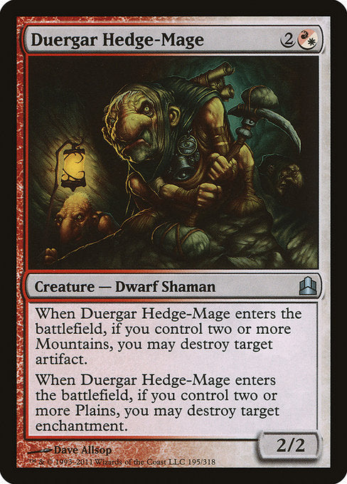 Duergar Hedge-Mage [Commander 2011], MTG Single - Gamers Grove