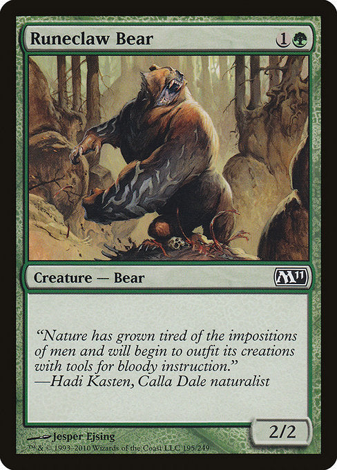Runeclaw Bear [Magic 2011], MTG Single - Gamers Grove