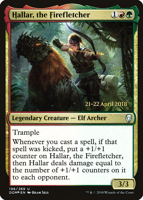 Hallar, the Firefletcher [Dominaria Promos], MTG Single - Gamers Grove