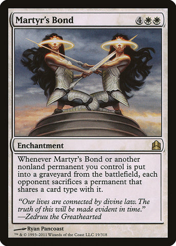 Martyr's Bond [Commander 2011], MTG Single - Gamers Grove