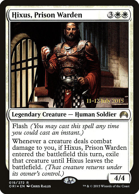 Hixus, Prison Warden [Magic Origins Promos], MTG Single - Gamers Grove