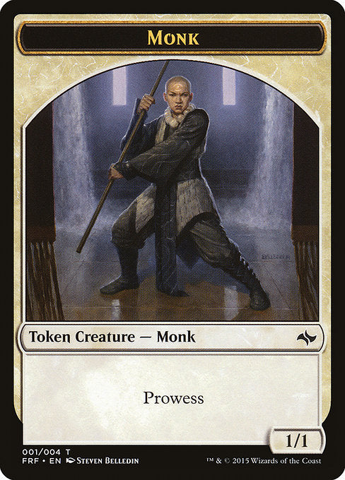 Monk [Fate Reforged Tokens], MTG Single - Gamers Grove