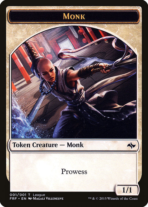 Monk [League Tokens 2015], MTG Single - Gamers Grove