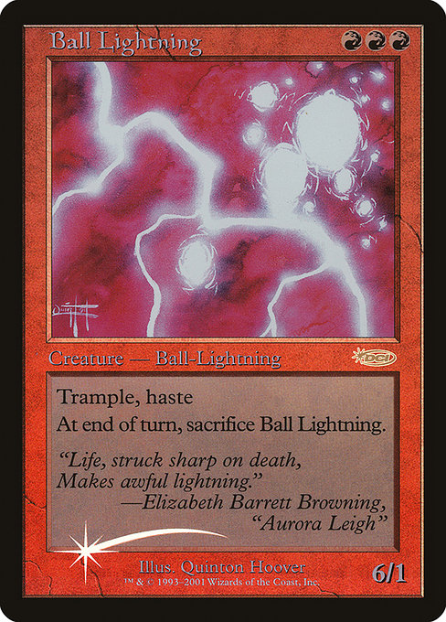 Ball Lightning [Judge Gift Cards 2001], MTG Single - Gamers Grove