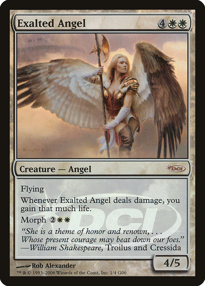 Exalted Angel [Judge Gift Cards 2006], MTG Single - Gamers Grove
