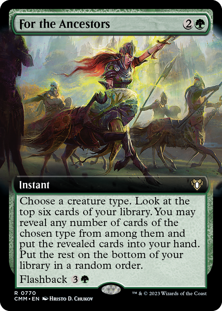 For the Ancestors (Extended Art) [Commander Masters]