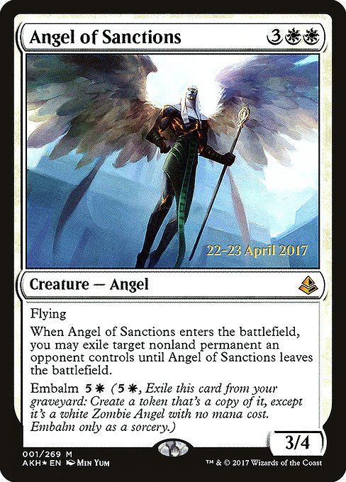 Angel of Sanctions [Amonkhet Promos], MTG Single - Gamers Grove