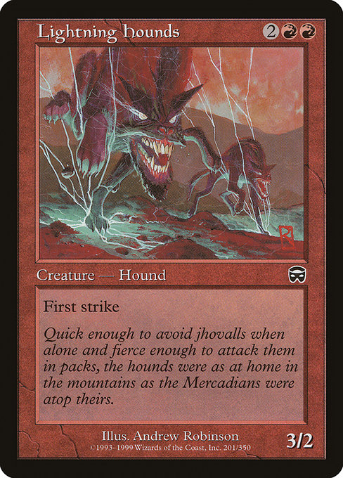 Lightning Hounds [Mercadian Masques], MTG Single - Gamers Grove