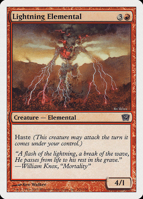 Lightning Elemental [Ninth Edition], MTG Single - Gamers Grove