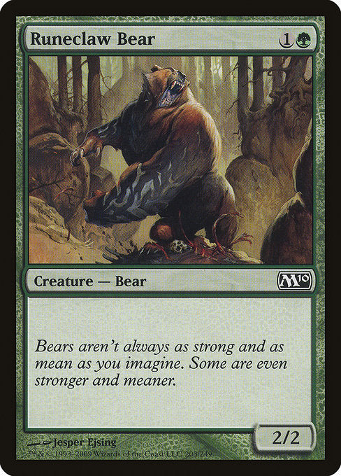 Runeclaw Bear [Magic 2010], MTG Single - Gamers Grove