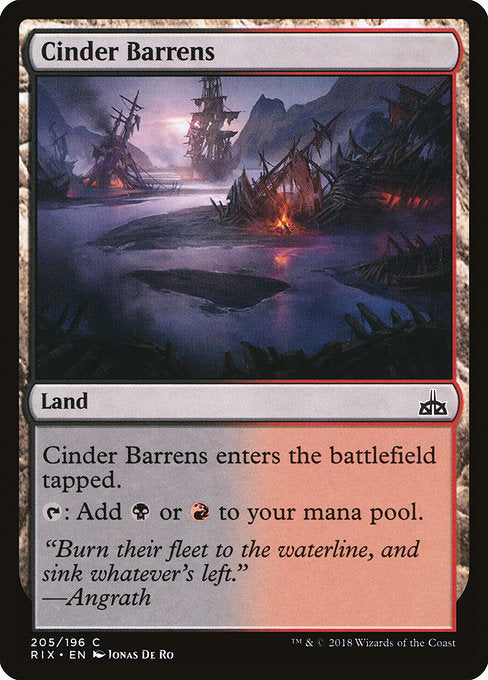 Cinder Barrens [Rivals of Ixalan]