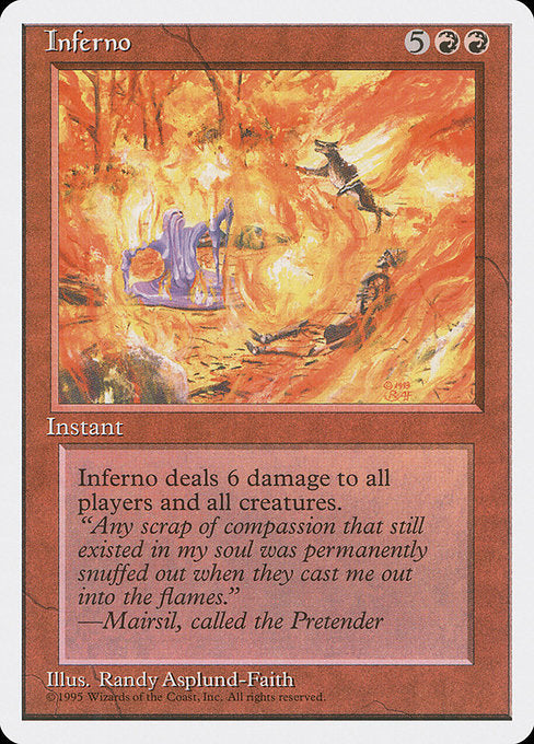 Inferno [Fourth Edition], MTG Single - Gamers Grove